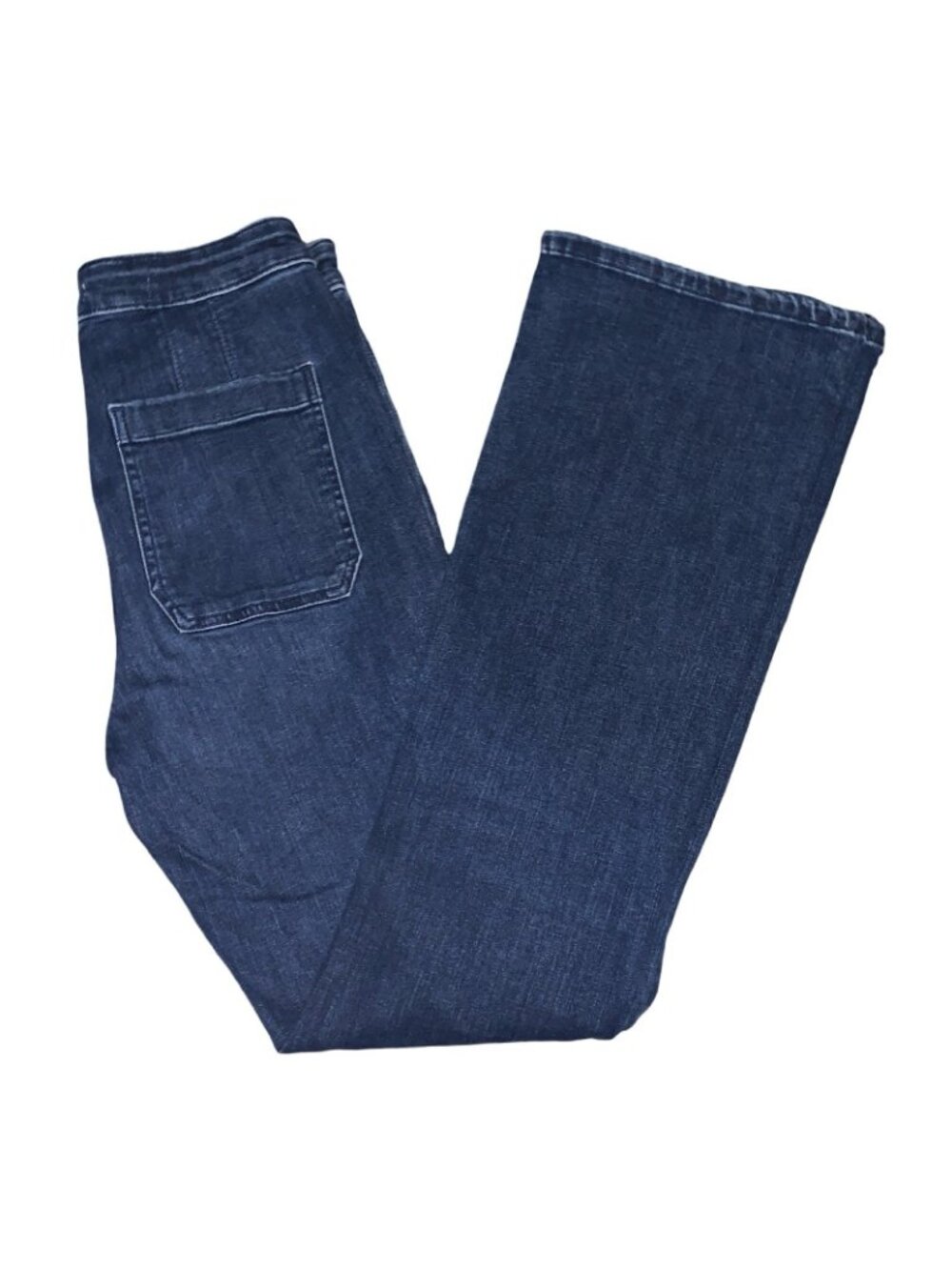 Pilcro High Rise Flare Jeans Dark Indigo Wash 28x31 Boho Preppy Tall Length